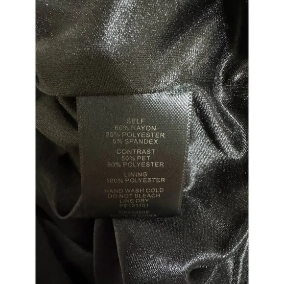 Anthropologie Sunday in Brooklyn Black Rose Gold Sequin Pencil Dress Size Medium - Picture 6 of 6